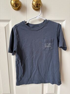 Vineyard Vines Boys' Short Sleeve Pocket Tee in Navy